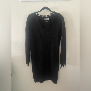 Black knitted Dress